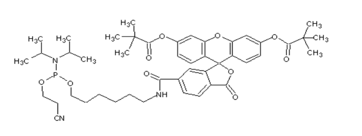 Cas(204697-37-0), 5’-Fluorescein phosphoramidite, ,5’-Fluorescein phosphoramidite,